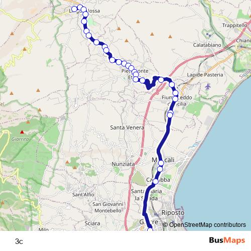 3c bus Line Map