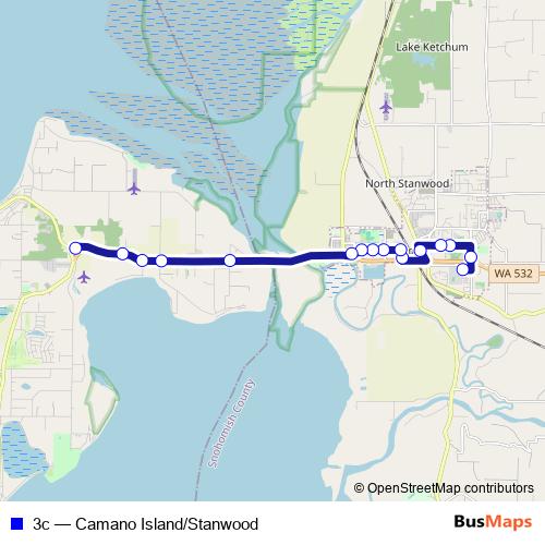 3c bus Line Map