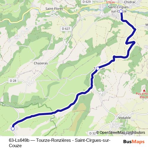 63-Ls649b bus Line Map