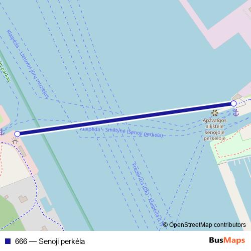 666 ferry Line Map