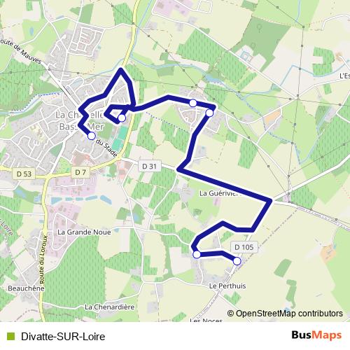 Divatte-SUR-Loire bus Line Map