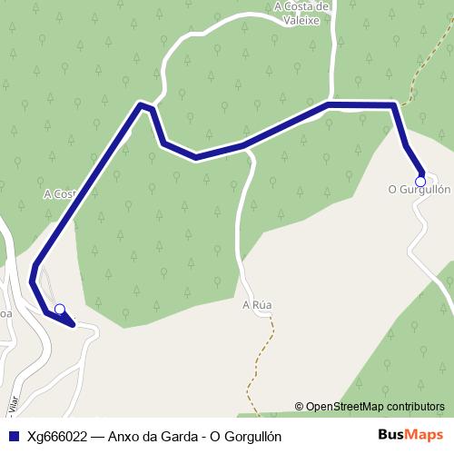 Xg666022 bus Line Map