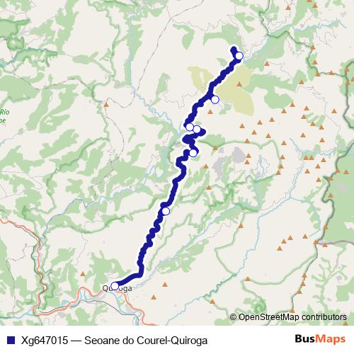 Xg647015 bus Line Map