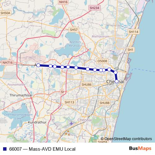 66007 rail Line Map
