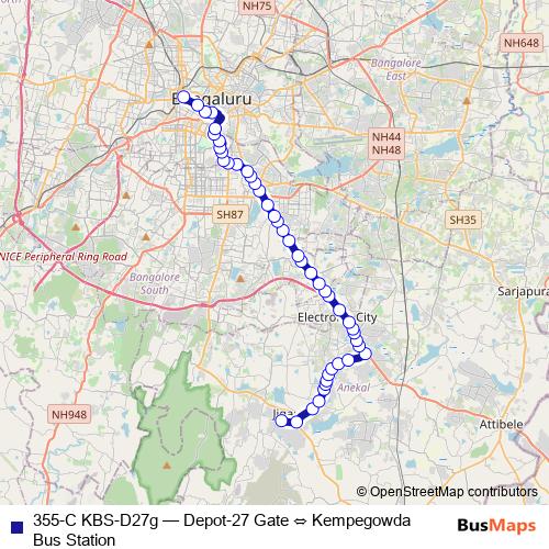 355-C KBS-D27g bus Line Map
