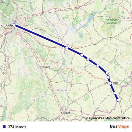 374 Maros rail Line Map