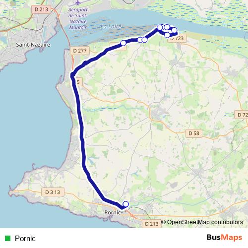Pornic bus Line Map