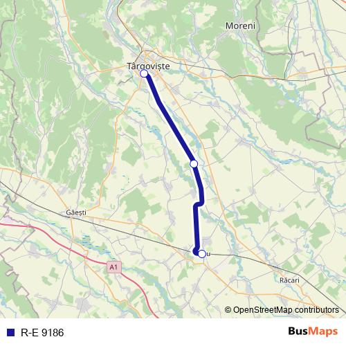 R-E 9186 rail Line Map