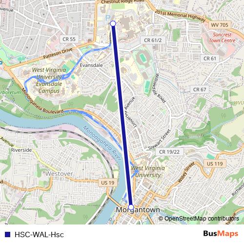 HSC-WAL-Hsc tram Line Map