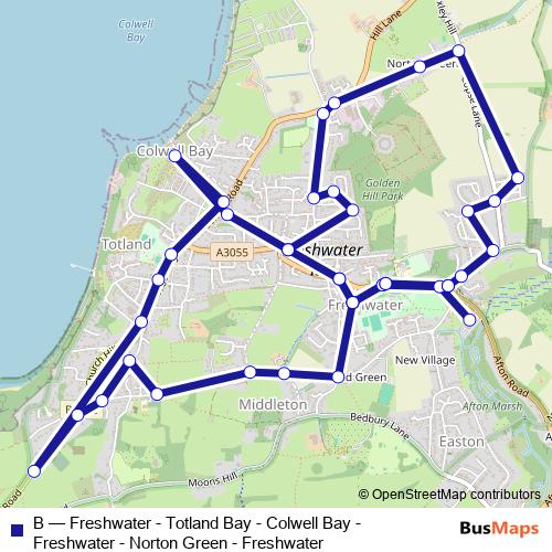 B bus Line Map