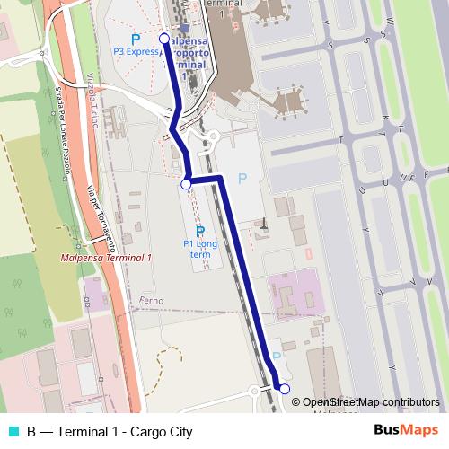 B bus Line Map