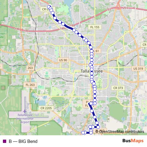 B bus Line Map