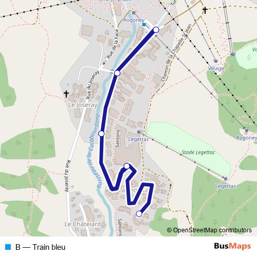 B bus Line Map