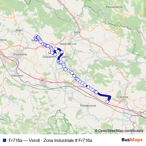 Fr716a bus Line Map