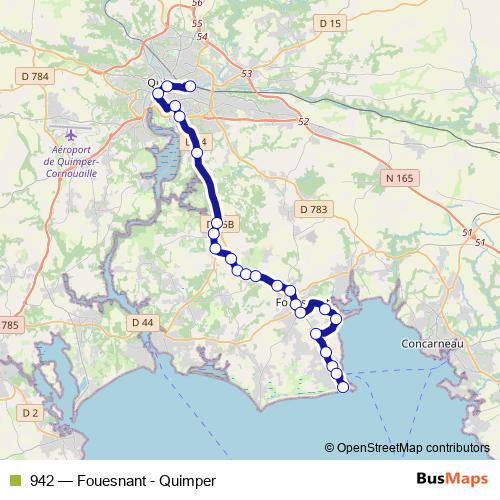 942 bus Line Map