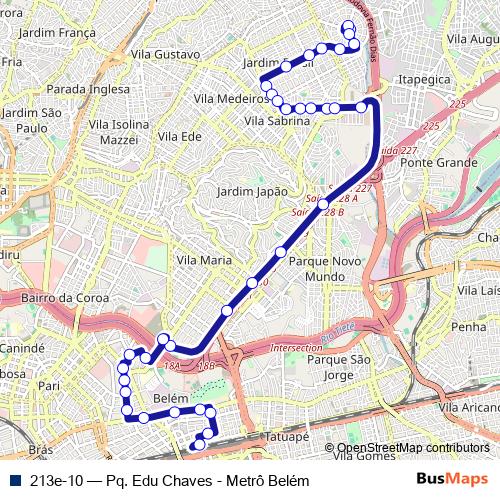 213e-10 bus Line Map