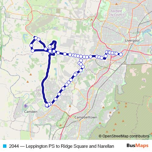 2044 bus Line Map