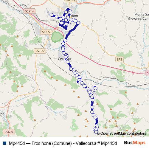 Mp445d bus Line Map