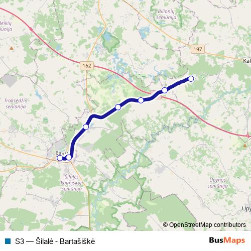 S3 bus Line Map