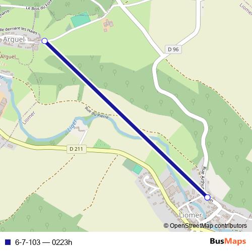 6-7-103 bus Line Map