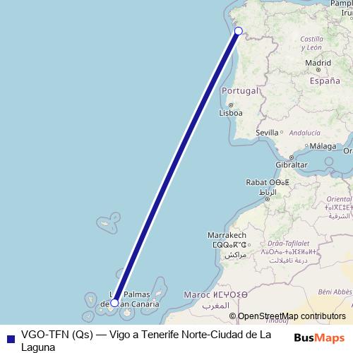 VGO-TFN (Qs) air Line Map
