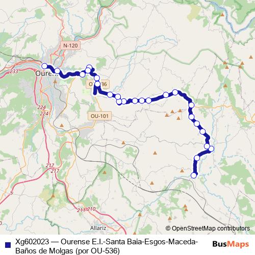Xg602023 bus Line Map