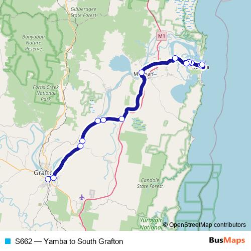 S662 bus Line Map