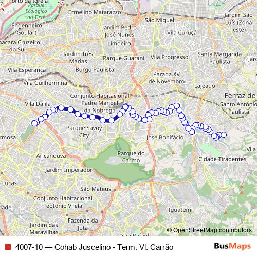 4007-10 bus Line Map