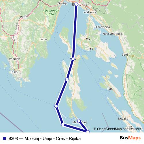 9308 ferry Line Map