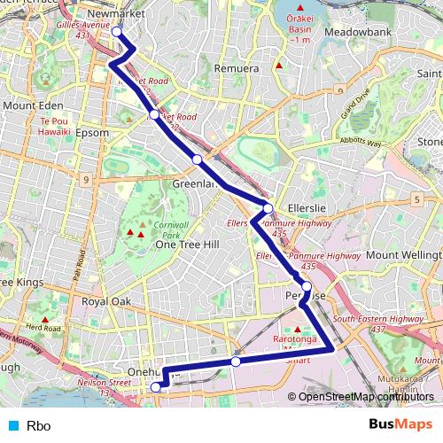 Rbo bus Line Map