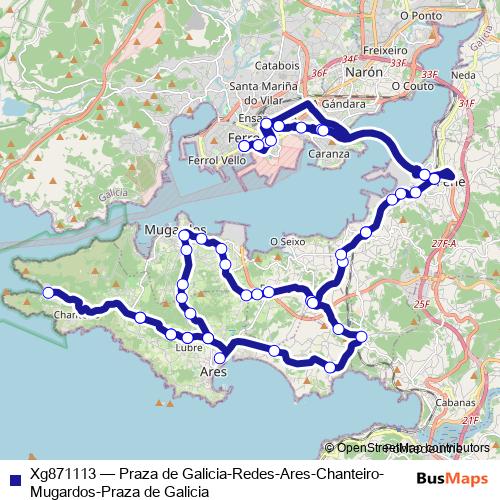 Xg871113 bus Line Map