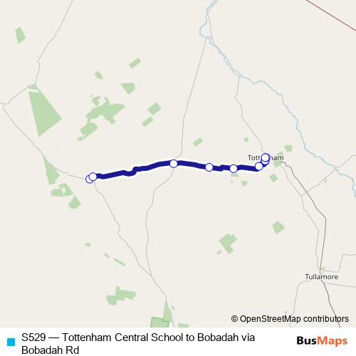 S529 bus Line Map