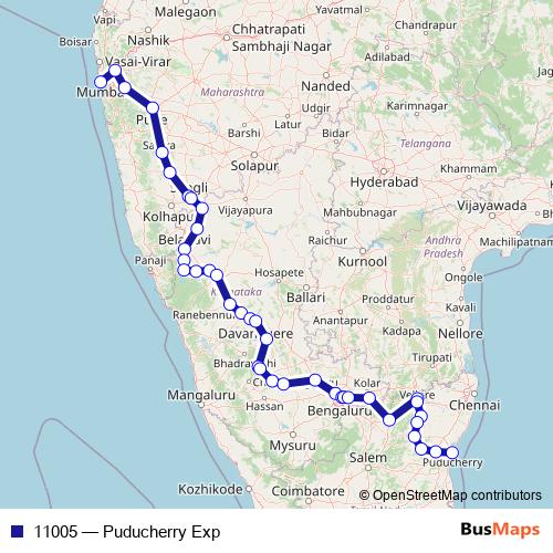 11005 rail Line Map
