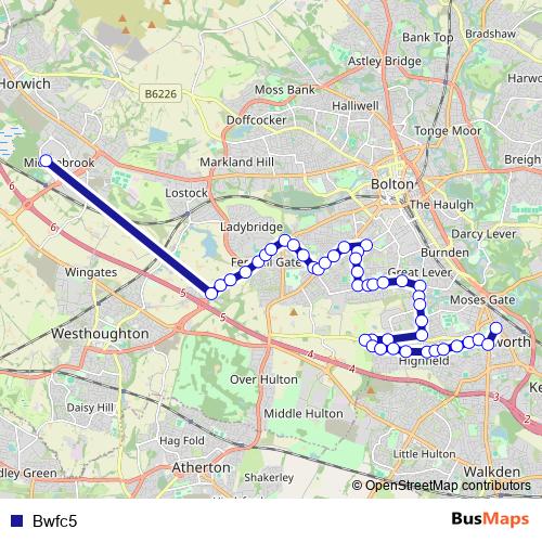 Bwfc5 bus Line Map
