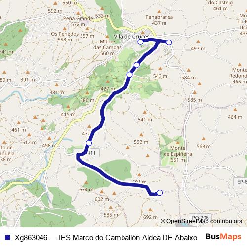 Xg863046 bus Line Map