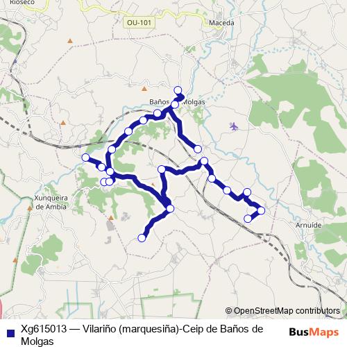 Xg615013 bus Line Map