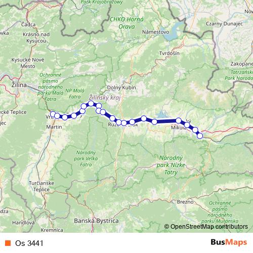Os 3441 rail Line Map
