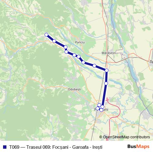 T069 bus Line Map