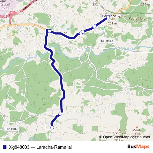Xg848033 bus Line Map