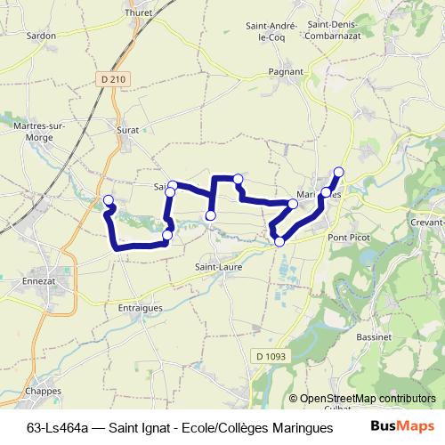 63-Ls464a bus Line Map