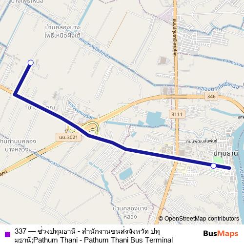 337 bus Line Map