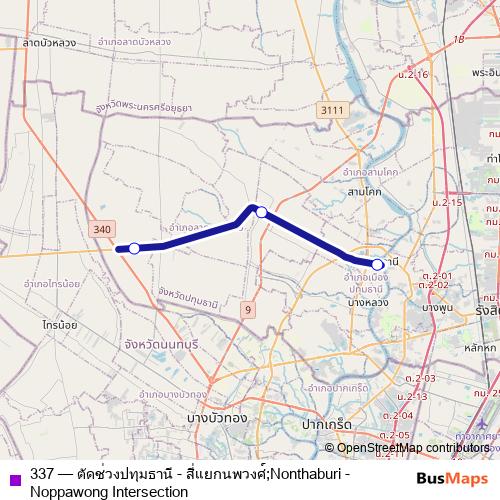 337 bus Line Map