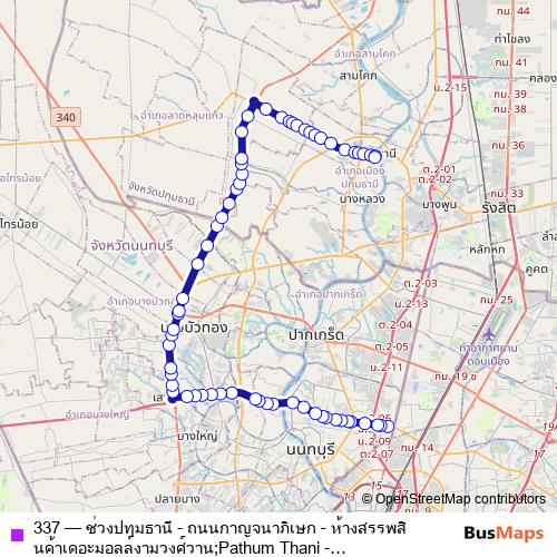 337 bus Line Map
