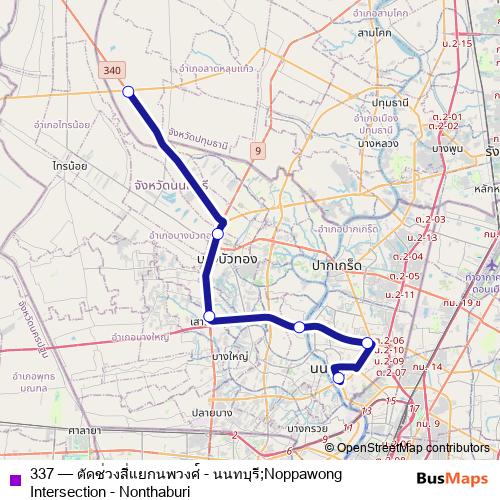 337 bus Line Map