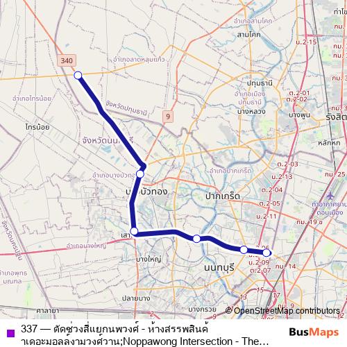 337 bus Line Map
