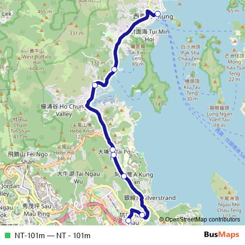 NT-101m bus Line Map