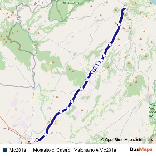 Mc201a bus Line Map