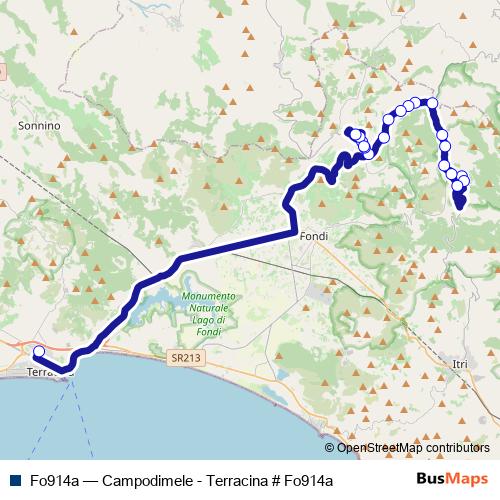 Fo914a bus Line Map