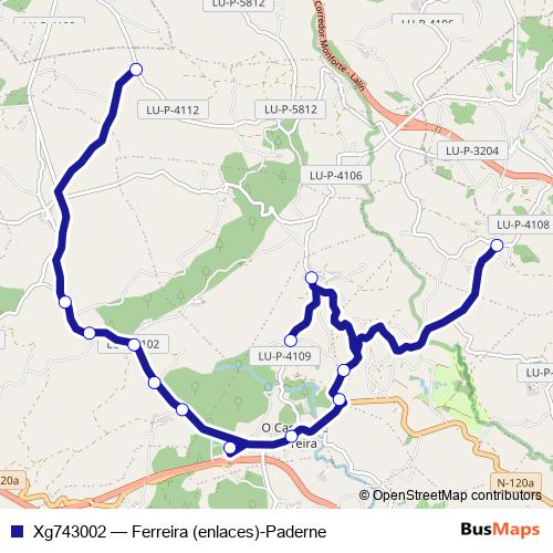 Xg743002 bus Line Map