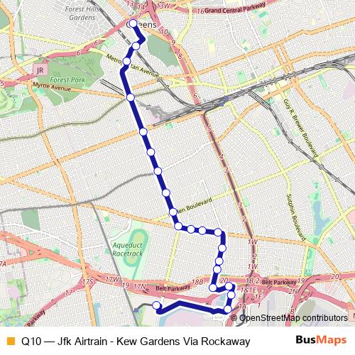 Q10 bus Line Map